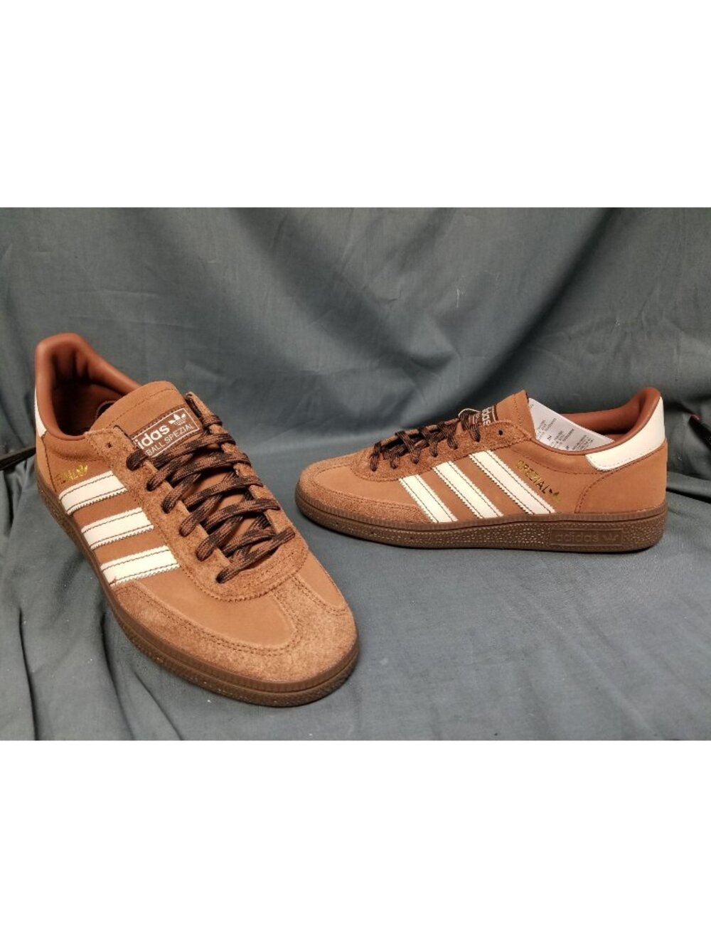 Adidas Handball Spezial Brown Off White KJ6016 Men's Size 7.5 NEW NO BOX!